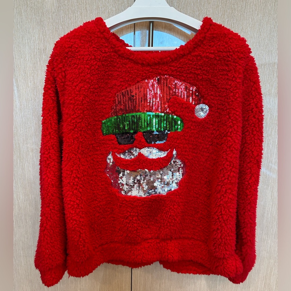 NWT UNITED STATES  SWEATERS Ugly Christmas Sweater Xmas Santa Clause Sequins